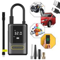 Mini Compressor Calibrador Digital Sem Fio Recarregável Power Bank Mini Compressor Calibrador Digital Sem Fio Recarregável Power Bank