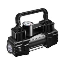 Mini Compressor De Ar 12V De Alta Resistência 150PSI Inflador De Pneus De Cilindro Duplo Com Luz LED