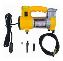 Mini Compressor De Ar 12v Pneu Carro Moto Portátil Lanterna