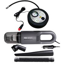 Mini Compressor De Ar Automotivo 260PSI 3 Bicos Adaptadores + Aspirador Portátil Wap 12V Mini Compressor De Ar Automotivo 260PSI 3 Bicos Adaptadores + Aspirador Portátil Wap 12V