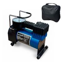Mini Compressor de Ar Azul Automotivo 12V 150PSI 35L min c Selante e Bolsa Portátil p Carro Moto e Bicicleta Importway