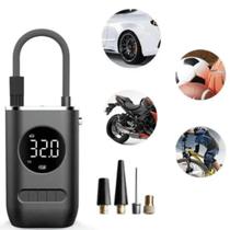 Mini Compressor de Ar Com Display Digital Com Luz LED