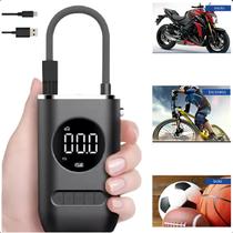 Mini Compressor de Ar Digital para Pneus de Carro e Moto Ideal para Emergências