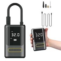 Mini Compressor De Ar Digital Portátil Recarregável Usb Bico Mini Compressor De Ar Digital Portátil Recarregável Usb Bico