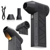 Mini Compressor de Ar Elétrico Portátil com Lanterna LED Limpeza PC Em Estoque