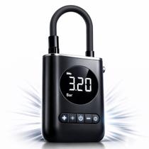 Mini Compressor de Ar Portátil com Display Digital Inflador para Pneus de Carro Moto Mini Compressor de Ar Portátil com Display Digital Inflador para Pneus de Carro Moto