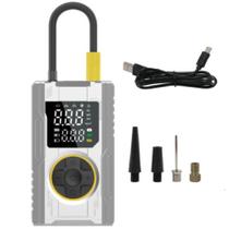 Mini Compressor de Ar portátil digital 150 PSI com LED e Power Bank - BOM-8924