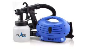 Mini Compressor De Pintura Eletrica Pulverizadora Bico Metal - Shark Blue