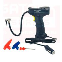 Mini Compressor Pistola de Ar Veicular Digital Portátil 12V com Display e Luz de Emergência Mini Compressor Pistola de Ar Veicular Digital Portátil 12V com Display e Luz de Emergência