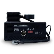 Mini Compressor Portátil 2 Em 1 Elétrico E Automotivo 300psi 30L 220v
