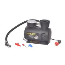 Mini compressor portátil analógico 12V com 3 bicos - NVA 204 - Naveg