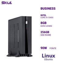 Mini Computador Business B500 Core I5-10400 Mem 8gb Ddr4 Ssd 256gb Nvme Fonte 90w Externa Linux Ubuntu