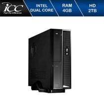 Mini Computador Icc Sl1843s Intel Dual Core 4gb Hd 2tb