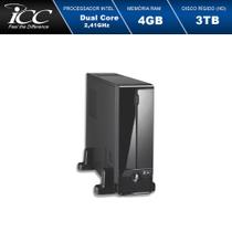 Mini Computador Icc Sl1844s Intel Dual Core 2.41 Ghz 4gb Hd 3tb Hdmi Usb 3.0 Full Hd