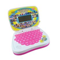 Mini Computador Infantil com Atividades Presente Filha Rosa
