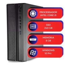 Mini Computador MultiPc Slim Case Intel Core I5 Memória 8GB SSD 240GB Win10 Pro