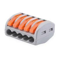 Mini Conector Borne Adaptador Emenda 5 Vias PCT-215 NFe - Conector para Luminárias e LED Mini Conector Borne Adaptador Emenda 5 Vias PCT-215 NFe - Conector para Luminárias e LED