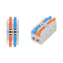 Mini Conector De Fio Universal Compacto Bloco Terminal Push-in De 2/3 Pinos 1 Em Furo De Fixação De