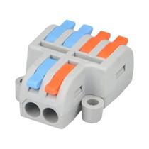 Mini Conectores De Cabo De Fiação Rápida Divisor Compacto Universal Push-in Bloco Terminal Doméstico