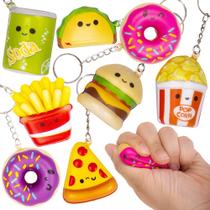 Mini conjunto de 8 brinquedos Squish Fast Food ArtCreativity para crianças