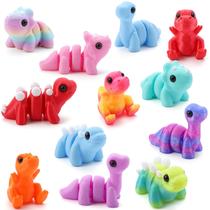 Mini conjunto de animais de dinossauro JOYIN impresso em 3D com 12 unidades para crianças Mini conjunto de animais de dinossauro JOYIN impresso em 3D com 12 unidades para crianças