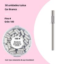 Mini Conjunto De Bandas De Lixamento De Unhas 50 Peças 3.1mm Com 3/32 Polegada Brocas De Unhas Gel