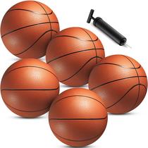 Mini conjunto de basquete Bedwina de 6 polegadas para crianças com bomba manual (pacote com 5)