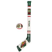Mini conjunto de bastões de hóquei macios Franklin Sports Minnesota Wild NHL