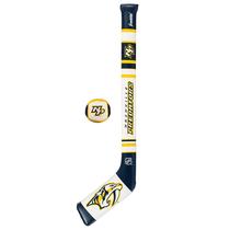 Mini conjunto de bastões de hóquei macios Franklin Sports Nashville Predators NHL