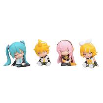 Mini conjunto de bonecos Vocaloid Miku Len Rin Luka PVC 4 figuras Mini conjunto de bonecos Vocaloid Miku Len Rin Luka PVC 4 figuras