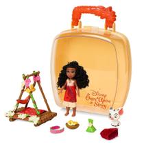 Mini conjunto de brinquedos para bonecas Disney Store Princess Moana 13 cm com acessórios Mini conjunto de brinquedos para bonecas Disney Store Princess Moana 13 cm com acessórios