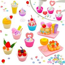 Mini conjunto de brinquedos para comida Sendhjurf Making com acessórios para casa de bonecas