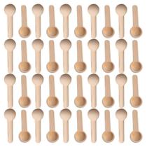 Mini Conjunto De Colheres De Madeira Para Cozinha, Servir 50 100 200 Peças De Ferramentas Domésticas