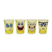 Mini conjunto de copos Silver Buffalo Nickelodeon SpongeBob, pacote com 4