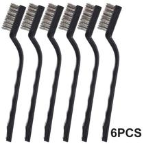 Mini conjunto de escovas de arame para limpeza de escovas de aço Rust Weels Sc x6