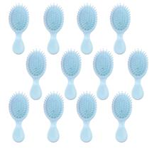 Mini conjunto de escovas de cabelo molhado AESPAKO, 12 peças para viagens, azul