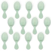 Mini conjunto de escovas de cabelo molhado AESPAKO para viagens, 12 peças, verde