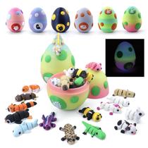 Mini conjunto de estatuetas de animais HyBais Mystery impresso em 3D com ovo Mini conjunto de estatuetas de animais HyBais Mystery impresso em 3D com ovo
