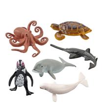Mini conjunto de figuras de animais oceânicos realistas de PVC Mini conjunto de figuras de animais oceânicos realistas de PVC