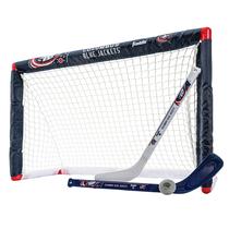 Mini conjunto de hóquei Franklin Sports Columbus Blue Jackets NHL