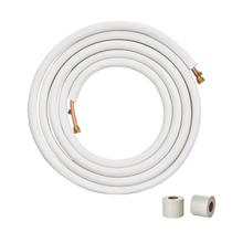 Mini conjunto de linhas divididas VEVOR 25FT 3/8 e 5/8 OD para tubos de cobre Mini conjunto de linhas divididas VEVOR 25FT 3/8 e 5/8 OD para tubos de cobre