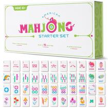 Mini Conjunto de Mahjong VIRORA MAHJONG com 160 Peças de Acrílico