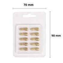 Mini Conjunto De Mandril De Latão Para Broca, 10 Peças 3.2mm-0.5mm Para Ferramenta Rotativa Dremel,