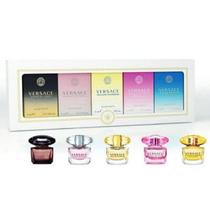 Mini Conjunto de Presentes Femininos Versace - 5 Miniaturas de Perfume