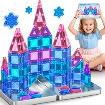 Mini conjunto de viagem Magnetic Tiles NVHH 40 PCS Princess Castle Mini conjunto de viagem Magnetic Tiles NVHH 40 PCS Princess Castle