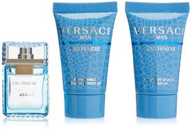 Mini conjunto Perfume Versace Man Eau Fraiche 5 ml EDT 25 ml de gel de banho