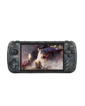 Mini consoles portáteis de videogame retrô portáteis GIZWIN para crianças com tela IPS de 4,5 polegadas/com joystick 3D/2* USB 2.0/mini hdmi/preto em perspectiva /porta de áudio de 3,5 mm/com cartão TF de 32G