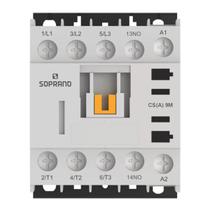 Mini Contator CS (A) 9M 1NA 24VCA - Soprano Mini Contator CS (A) 9M 1NA 24VCA - Soprano