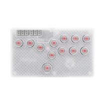 Mini Controlador Arcade Flatbox Original - Compatível com PC, PS4, PS3, Steam, Mister e Switch