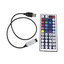 Mini Controlador De Luz De Tira LED RGB 5V 24key 44key 3key Dimmer Para 5050 3528 2835 4Pin